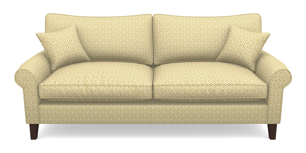 Product photograph of Waverley Scroll Arm 4 Seater Sofa In Cloth 18 - Key - Summer from Sofas and Stuff Limited