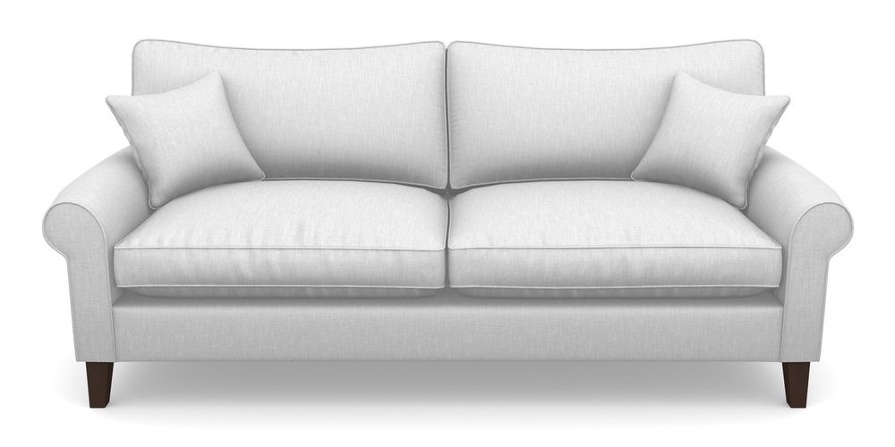 Product photograph of Waverley Scroll Arm 4 Seater Sofa In Clever Cotton Mix - Regency Grey from Sofas and Stuff Limited