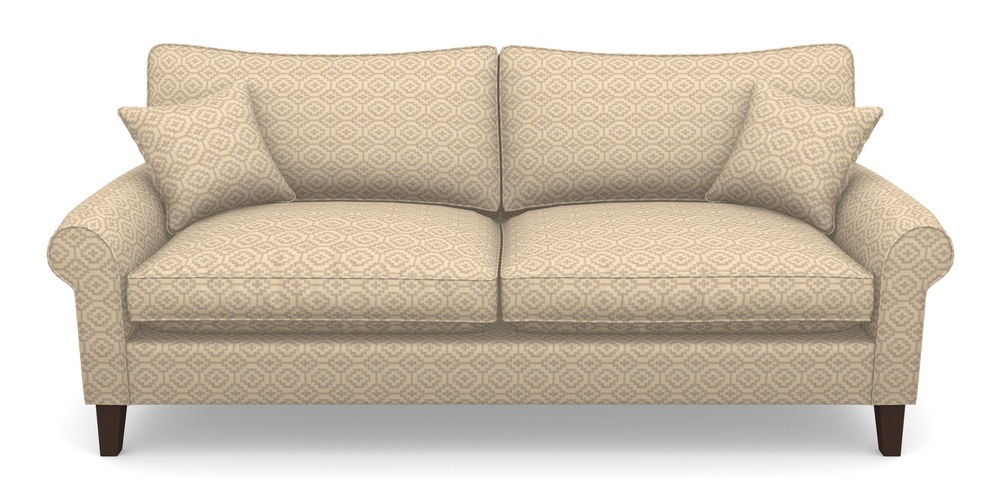 Product photograph of Waverley Scroll Arm 4 Seater Sofa In Cloth 18 - Tile - Berry from Sofas and Stuff Limited