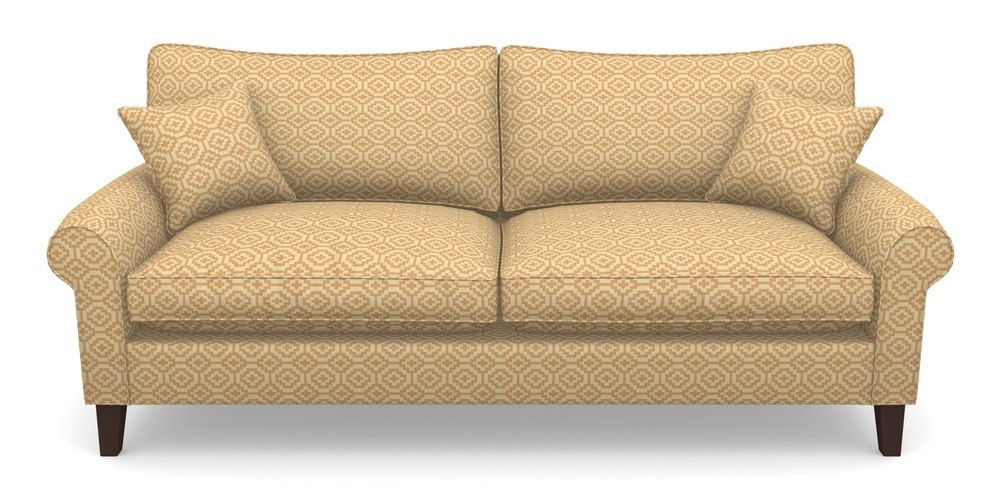 Product photograph of Waverley Scroll Arm 4 Seater Sofa In Cloth 18 - Tile - Fudge from Sofas and Stuff Limited
