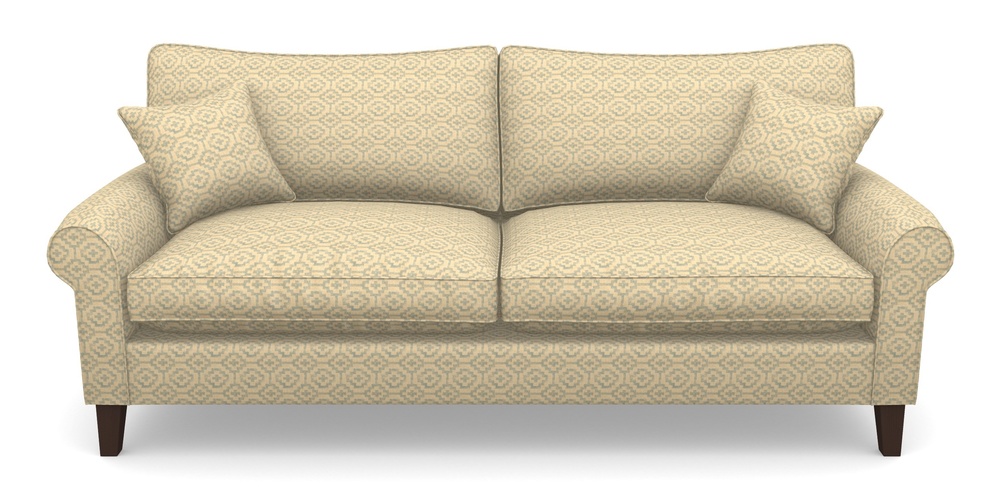 Product photograph of Waverley Scroll Arm 4 Seater Sofa In Cloth 18 - Tile - Monsoon from Sofas and Stuff Limited