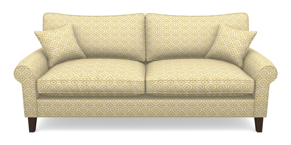 Product photograph of Waverley Scroll Arm 4 Seater Sofa In Cloth 18 - Tile - Summer from Sofas and Stuff Limited