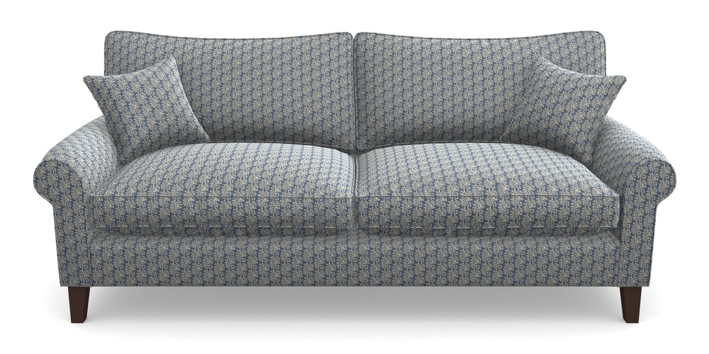 Product photograph of Waverley Scroll Arm 4 Seater Sofa In Cloth 21 - Spring Twig - Bilberry from Sofas and Stuff Limited