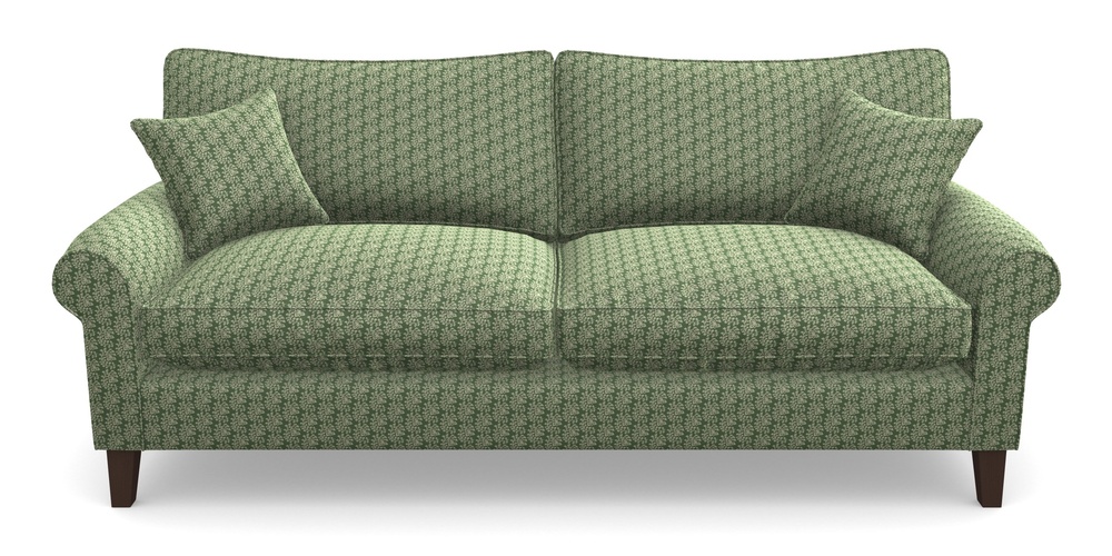 Product photograph of Waverley Scroll Arm 4 Seater Sofa In Cloth 21 - Spring Twig - Forest from Sofas and Stuff Limited