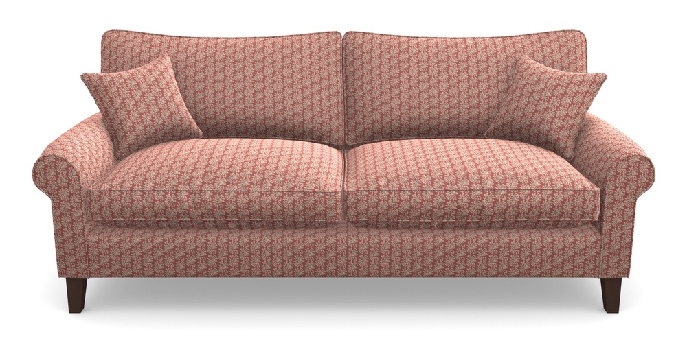 Product photograph of Waverley Scroll Arm 4 Seater Sofa In Cloth 21 - Spring Twig - Ginger Snap from Sofas and Stuff Limited