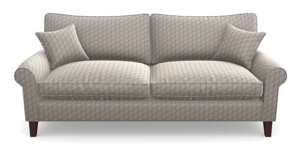 Product photograph of Waverley Scroll Arm 4 Seater Sofa In Cloth 21 - Spring Twig - Magnesium from Sofas and Stuff Limited