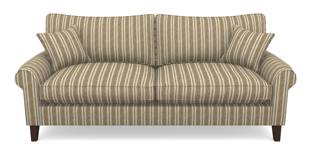 Product photograph of Waverley Scroll Arm 4 Seater Sofa In Cloth 22 - Barcode - Fallen Leaf from Sofas and Stuff Limited