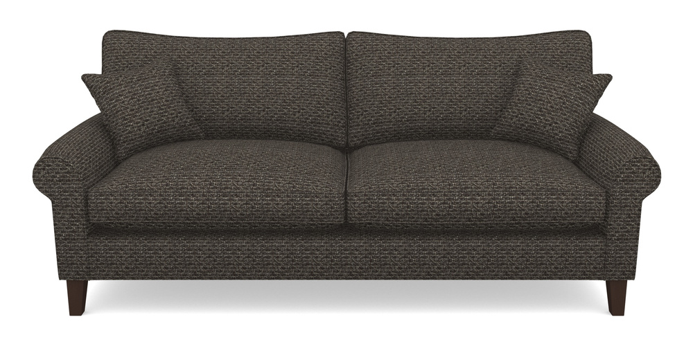 Product photograph of Waverley Scroll Arm 4 Seater Sofa In Cloth 20 - Design 3 - Chestnut Weave from Sofas and Stuff Limited