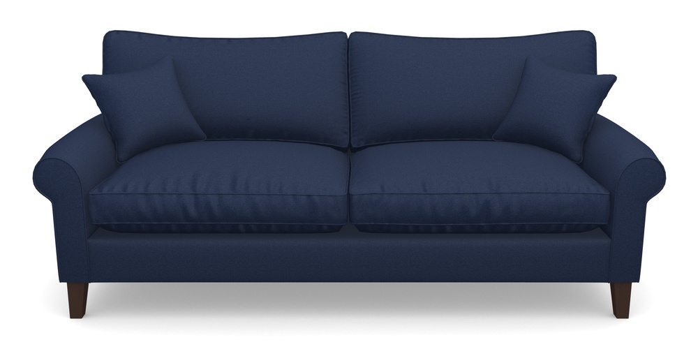 Product photograph of Waverley Scroll Arm 4 Seater Sofa In Eco Washable Cotton - Admiral from Sofas and Stuff Limited