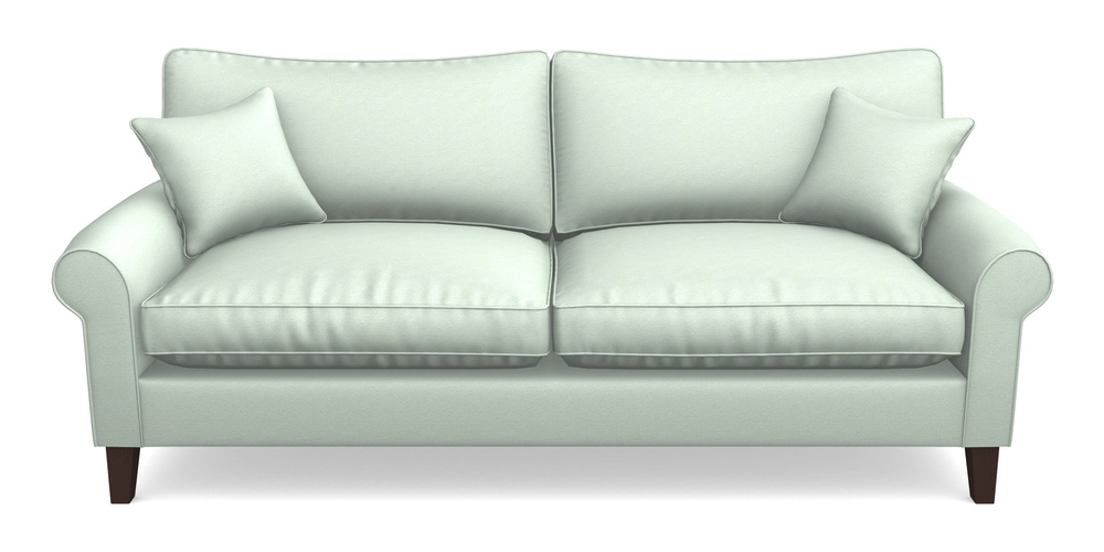 Product photograph of Waverley Scroll Arm 4 Seater Sofa In Eco Washable Cotton - Feather from Sofas and Stuff Limited