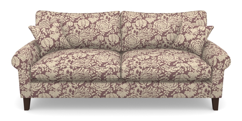 Product photograph of Waverley Scroll Arm 4 Seater Sofa In V A Brompton Collection - Flowering Kale - Cacao from Sofas and Stuff Limited