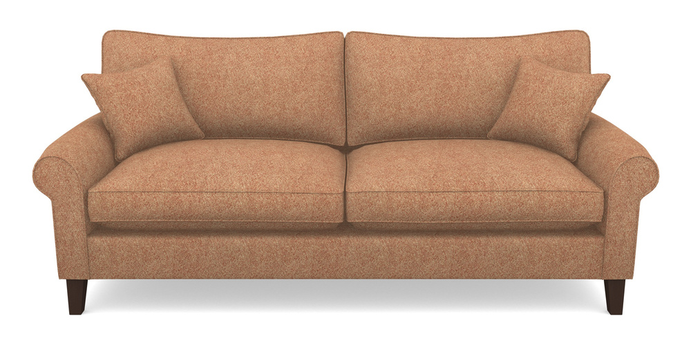 Product photograph of Waverley Scroll Arm 4 Seater Sofa In Cloth 22 Weaves - Grand Teton - Amber from Sofas and Stuff Limited