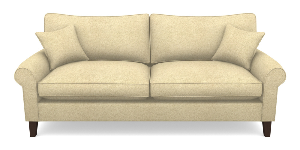 Product photograph of Waverley Scroll Arm 4 Seater Sofa In Cloth 22 Weaves - Grand Teton - Chalk from Sofas and Stuff Limited