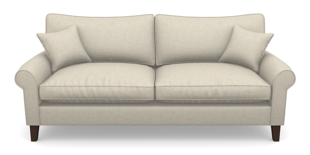 Product photograph of Waverley Scroll Arm 4 Seater Sofa In House Linen 1 - Natural from Sofas and Stuff Limited