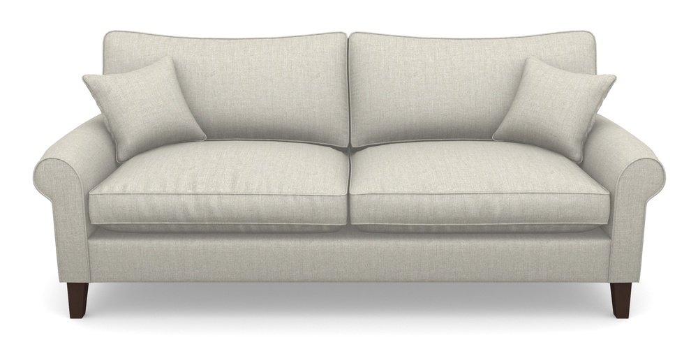 Product photograph of Waverley Scroll Arm 4 Seater Sofa In House Plain - Clay from Sofas and Stuff Limited