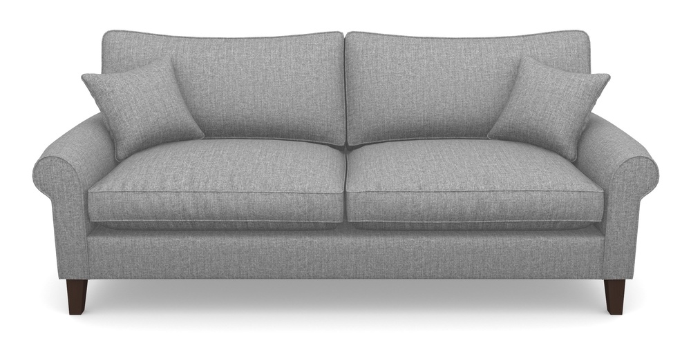 Product photograph of Waverley Scroll Arm 4 Seater Sofa In House Plain - Nickel from Sofas and Stuff Limited