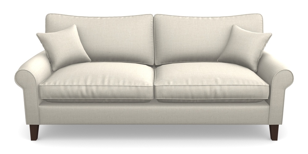 Product photograph of Waverley Scroll Arm 4 Seater Sofa In House Plain - Putty from Sofas and Stuff Limited