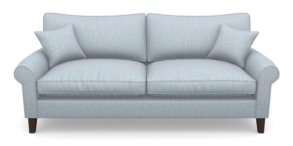 Product photograph of Waverley Scroll Arm 4 Seater Sofa In House Plain - Sky from Sofas and Stuff Limited