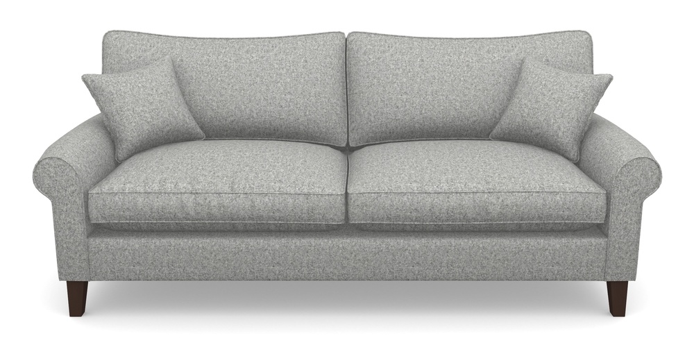 Product photograph of Waverley Scroll Arm 4 Seater Sofa In House Wool - Mercury from Sofas and Stuff Limited