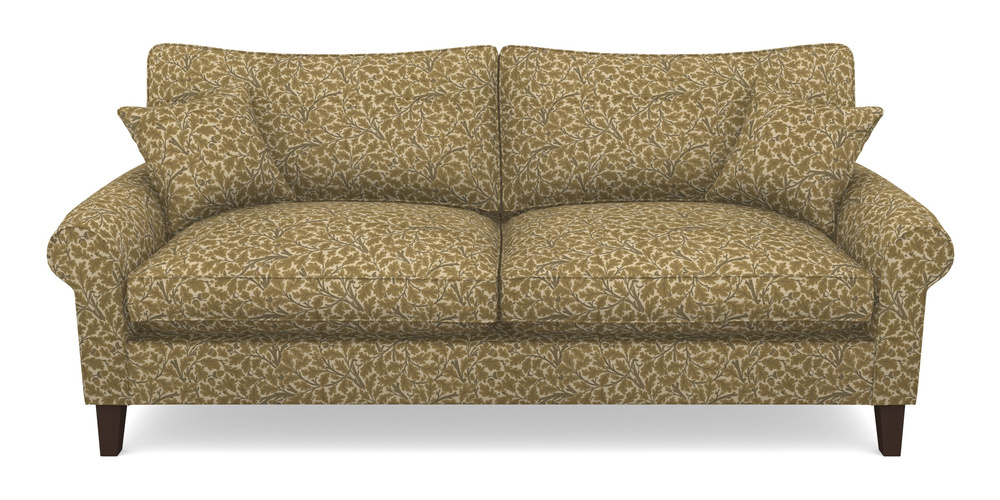 Product photograph of Waverley Scroll Arm 4 Seater Sofa In V A Drawn From Nature Collection - Oak Tree - Gold from Sofas and Stuff Limited