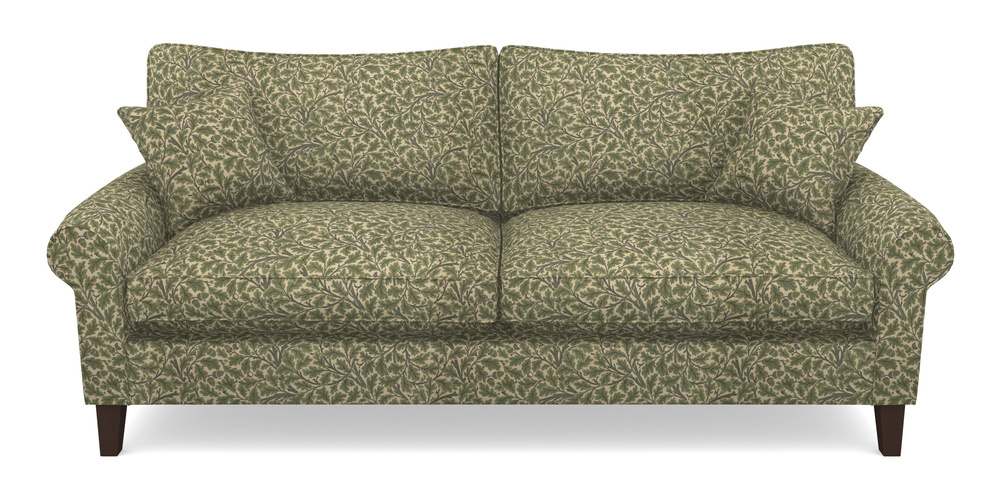 Product photograph of Waverley Scroll Arm 4 Seater Sofa In V A Drawn From Nature Collection - Oak Tree - Light Green from Sofas and Stuff Limited