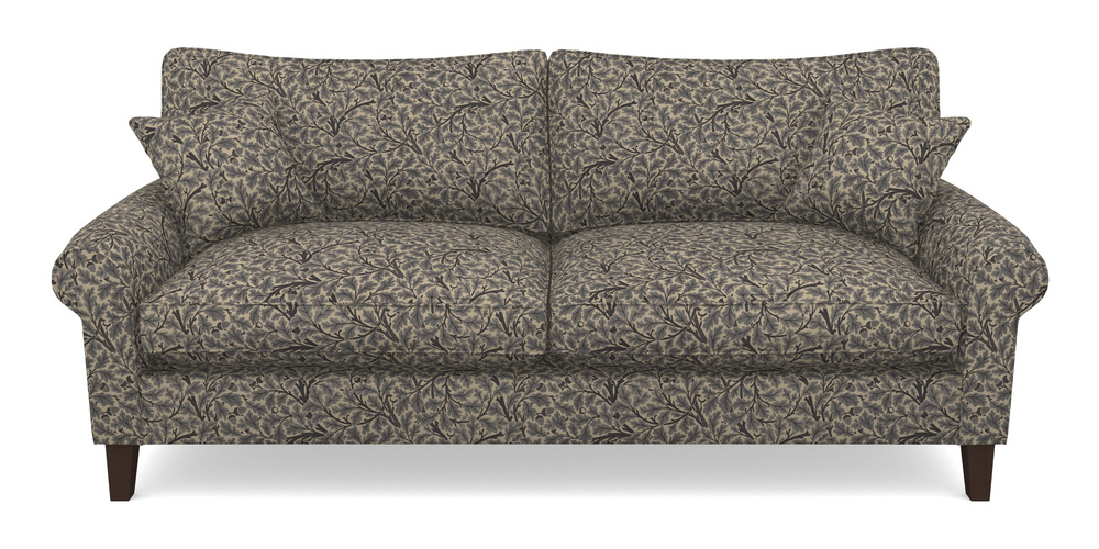 Product photograph of Waverley Scroll Arm 4 Seater Sofa In V A Drawn From Nature Collection - Oak Tree - Navy from Sofas and Stuff Limited