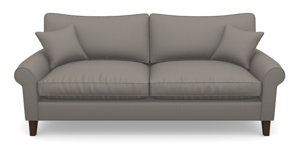 Product photograph of Waverley Scroll Arm 4 Seater Sofa In Plain Linen Cotton - Purple Haze from Sofas and Stuff Limited