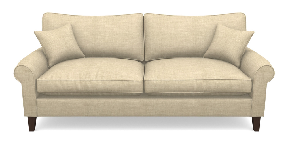 Product photograph of Waverley Scroll Arm 4 Seater Sofa In Posh Linen - Oatmeal from Sofas and Stuff Limited