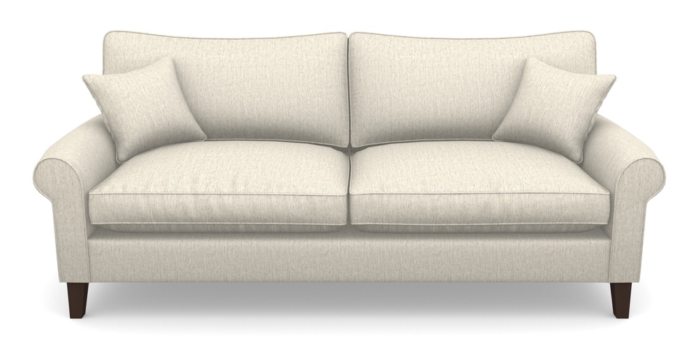 Product photograph of Waverley Scroll Arm 4 Seater Sofa In Smart Plain - Natural from Sofas and Stuff Limited