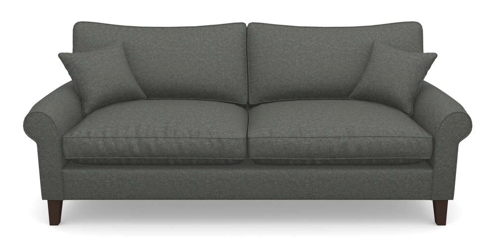 Product photograph of Waverley Scroll Arm 4 Seater Sofa In Soft Wool - Armour from Sofas and Stuff Limited