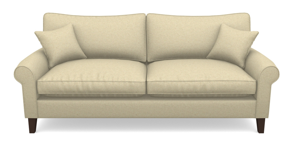 Product photograph of Waverley Scroll Arm 4 Seater Sofa In Soft Wool - Wisp from Sofas and Stuff Limited