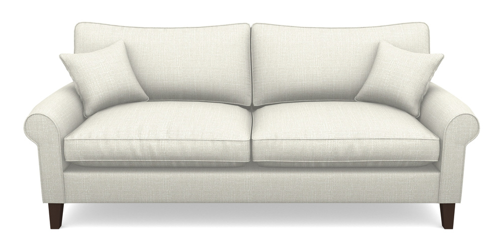 Product photograph of Waverley Scroll Arm 4 Seater Sofa In Tough As Houses - Chalk from Sofas and Stuff Limited