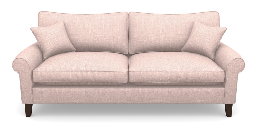 Product photograph of Waverley Scroll Arm 4 Seater Sofa In Tough As Houses - Deep Pink from Sofas and Stuff Limited