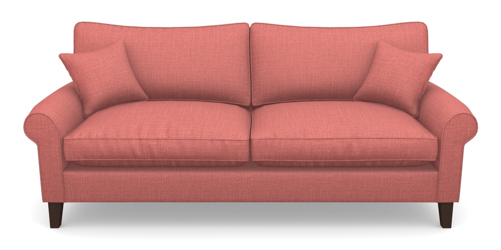 Product photograph of Waverley Scroll Arm 4 Seater Sofa In Tough As Houses - Dusky Rose from Sofas and Stuff Limited