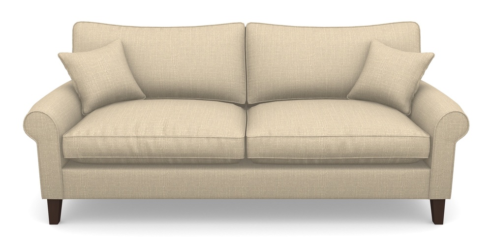 Product photograph of Waverley Scroll Arm 4 Seater Sofa In Tough As Houses - Parchment from Sofas and Stuff Limited