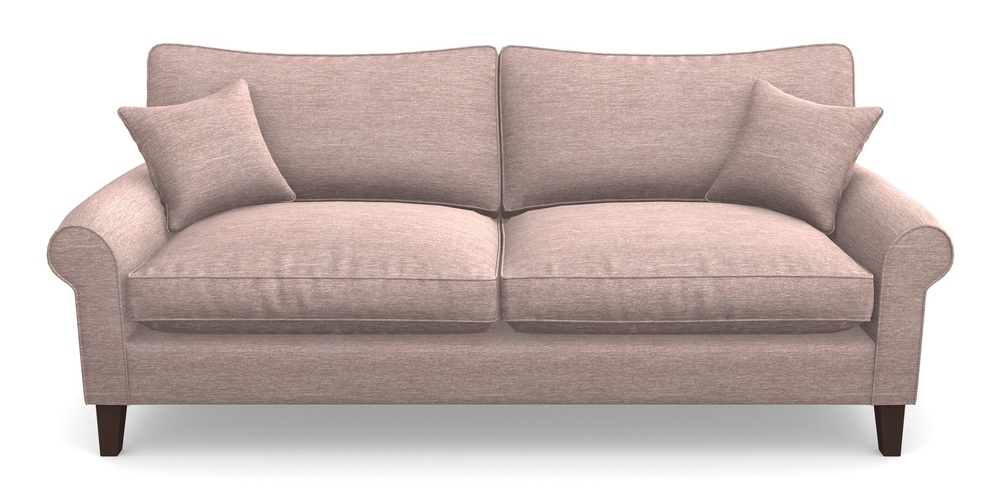 Product photograph of Waverley Scroll Arm 4 Seater Sofa In Textured Velvet - Wisteria from Sofas and Stuff Limited
