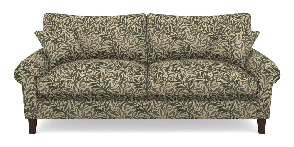 Product photograph of Waverley Scroll Arm 4 Seater Sofa In V A Drawn From Nature - Willow Bough Large - Dark Green from Sofas and Stuff Limited
