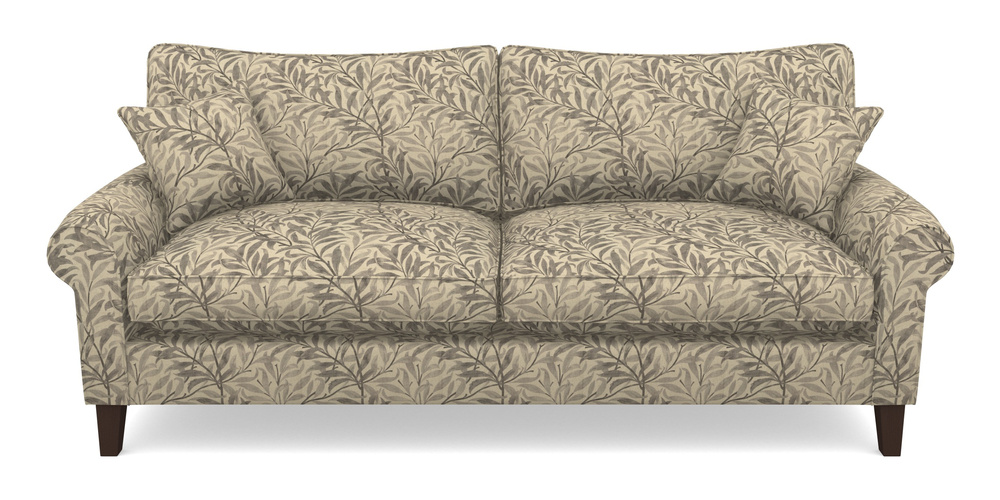 Product photograph of Waverley Scroll Arm 4 Seater Sofa In V A Drawn From Nature - Willow Bough Large - Grey from Sofas and Stuff Limited
