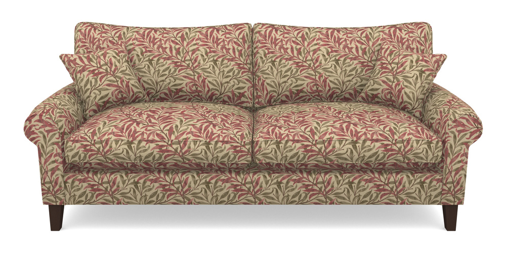 Product photograph of Waverley Scroll Arm 4 Seater Sofa In V A Drawn From Nature - Willow Bough Large - Red from Sofas and Stuff Limited