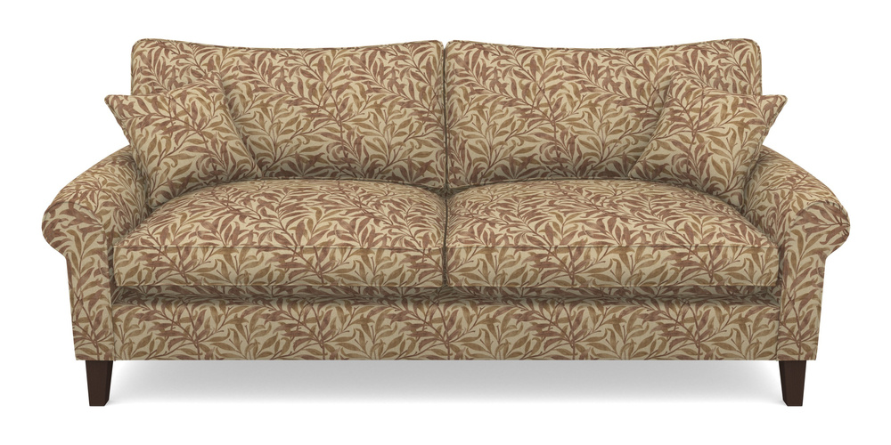 Product photograph of Waverley Scroll Arm 4 Seater Sofa In V A Drawn From Nature - Willow Bough Large - Terracotta from Sofas and Stuff Limited