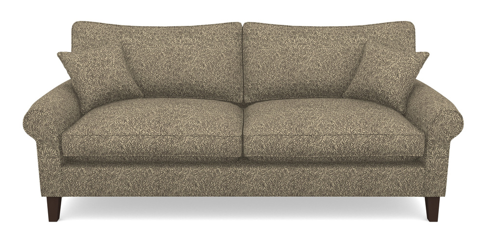 Product photograph of Waverley Scroll Arm 4 Seater Sofa In V A Drawn From Nature Collection - Willow - Brown from Sofas and Stuff Limited