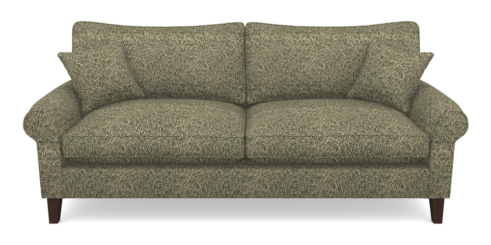 Product photograph of Waverley Scroll Arm 4 Seater Sofa In V A Drawn From Nature Collection - Willow - Dark Green from Sofas and Stuff Limited