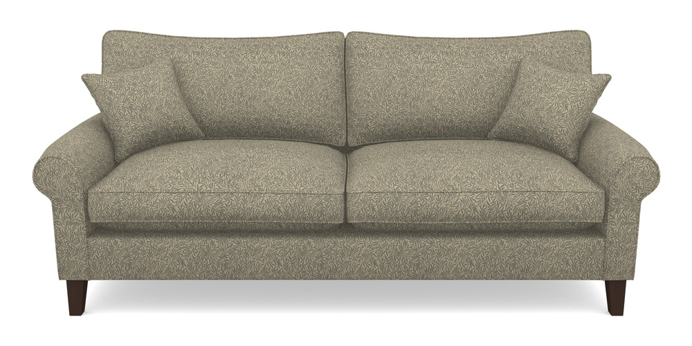 Product photograph of Waverley Scroll Arm 4 Seater Sofa In V A Drawn From Nature Collection - Willow - Duck Egg from Sofas and Stuff Limited