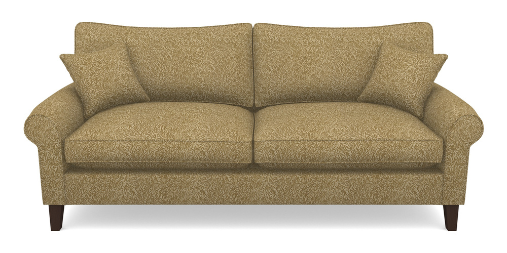Product photograph of Waverley Scroll Arm 4 Seater Sofa In V A Drawn From Nature Collection - Willow - Gold from Sofas and Stuff Limited