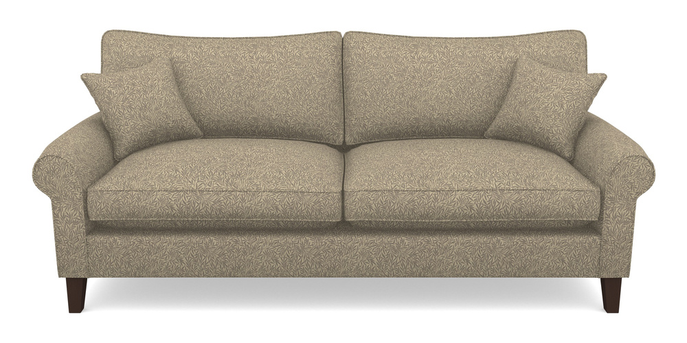 Product photograph of Waverley Scroll Arm 4 Seater Sofa In V A Drawn From Nature Collection - Willow - Grey from Sofas and Stuff Limited