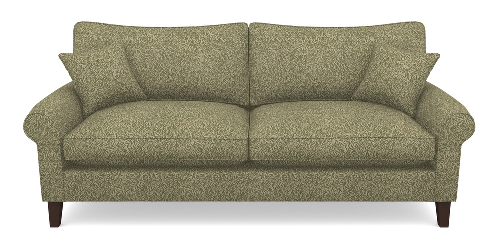 Product photograph of Waverley Scroll Arm 4 Seater Sofa In V A Drawn From Nature Collection - Willow - Light Green from Sofas and Stuff Limited