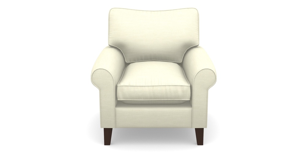 Product photograph of Waverley Scroll Arm Chair In Basket Weave - Cream from Sofas and Stuff Limited