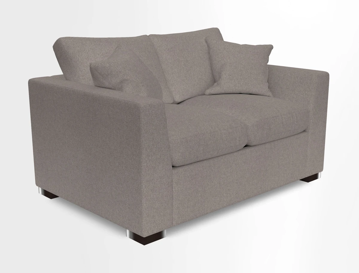 Wadenhoe 2 Seater Sofa Bed in Two Tone Plain Biscuit