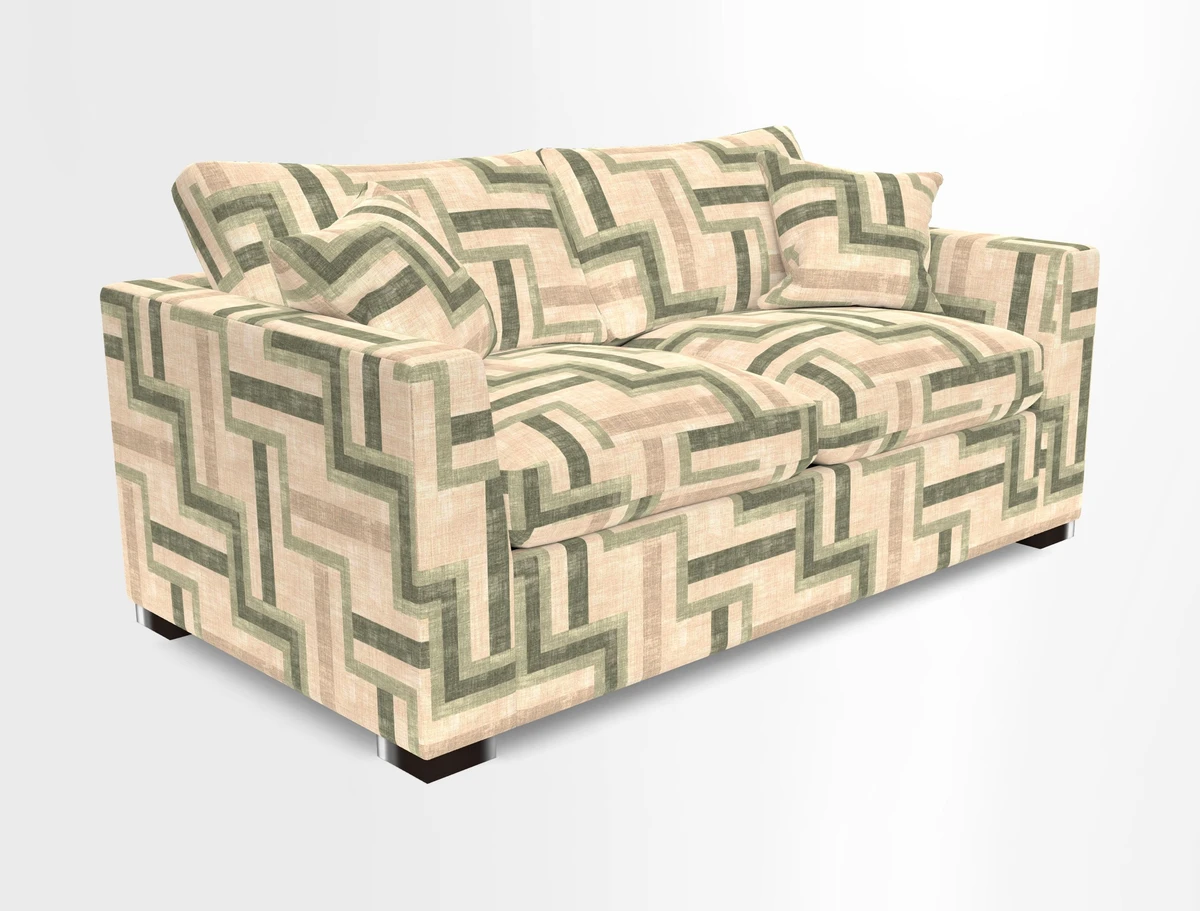 Wadenhoe 3 Seater Sofa Bed in Two Tone Plain Biscuit