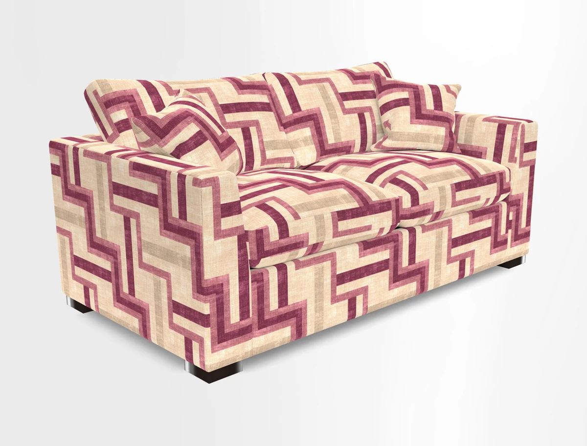 Wadenhoe 3 Seater Sofa Bed in Two Tone Plain Biscuit
